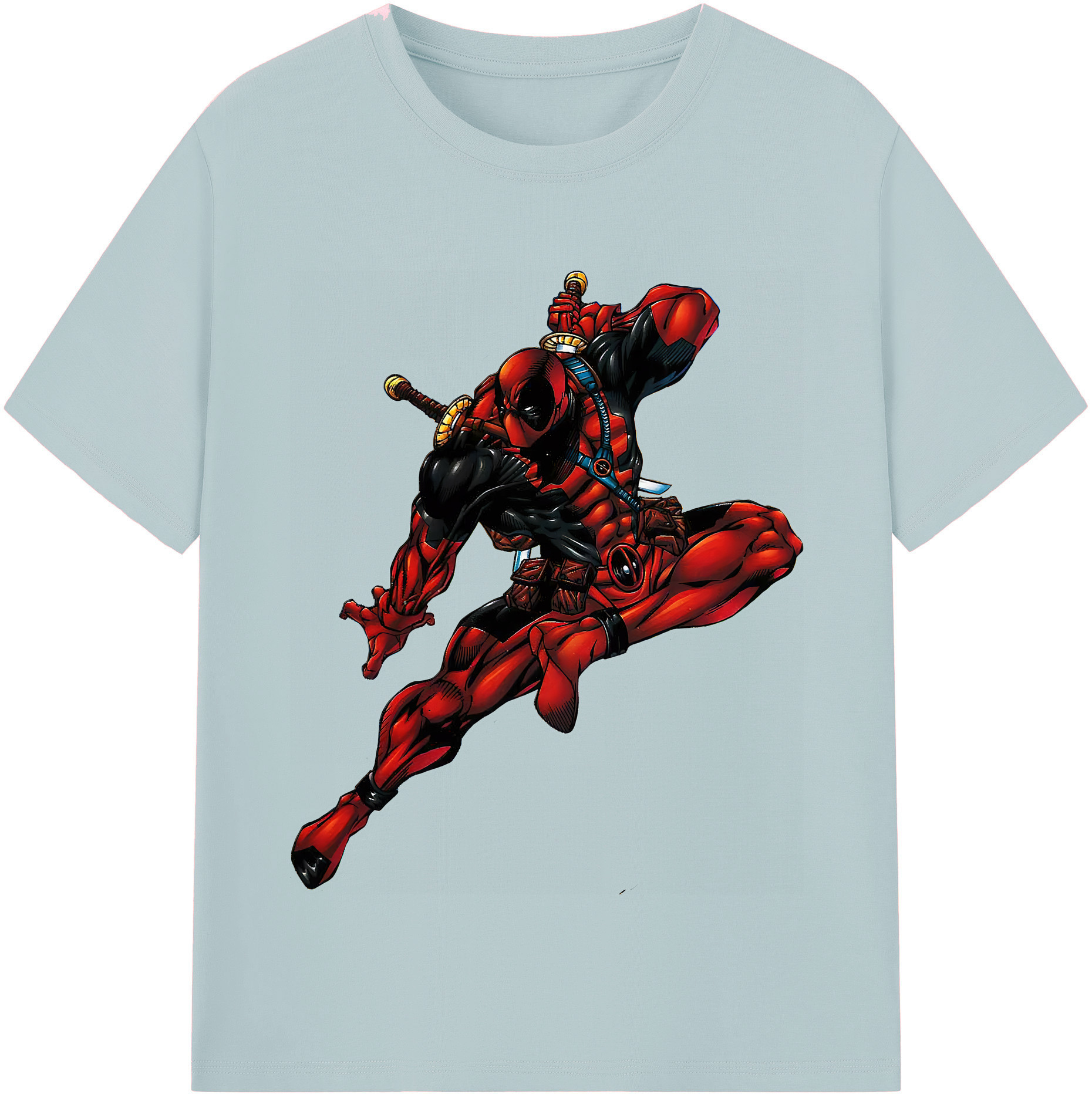 （画像用） Deadpool デッドプール 綿100％半袖Tシャツ（フロントプリント）